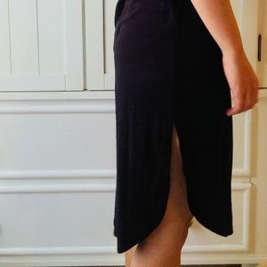 F21 Ribbed High Low Shirt Dress w/ Slits (M)